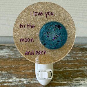 I Love You to the Moon and Back Night Light Plug-In Nightlight Outlet House Gift